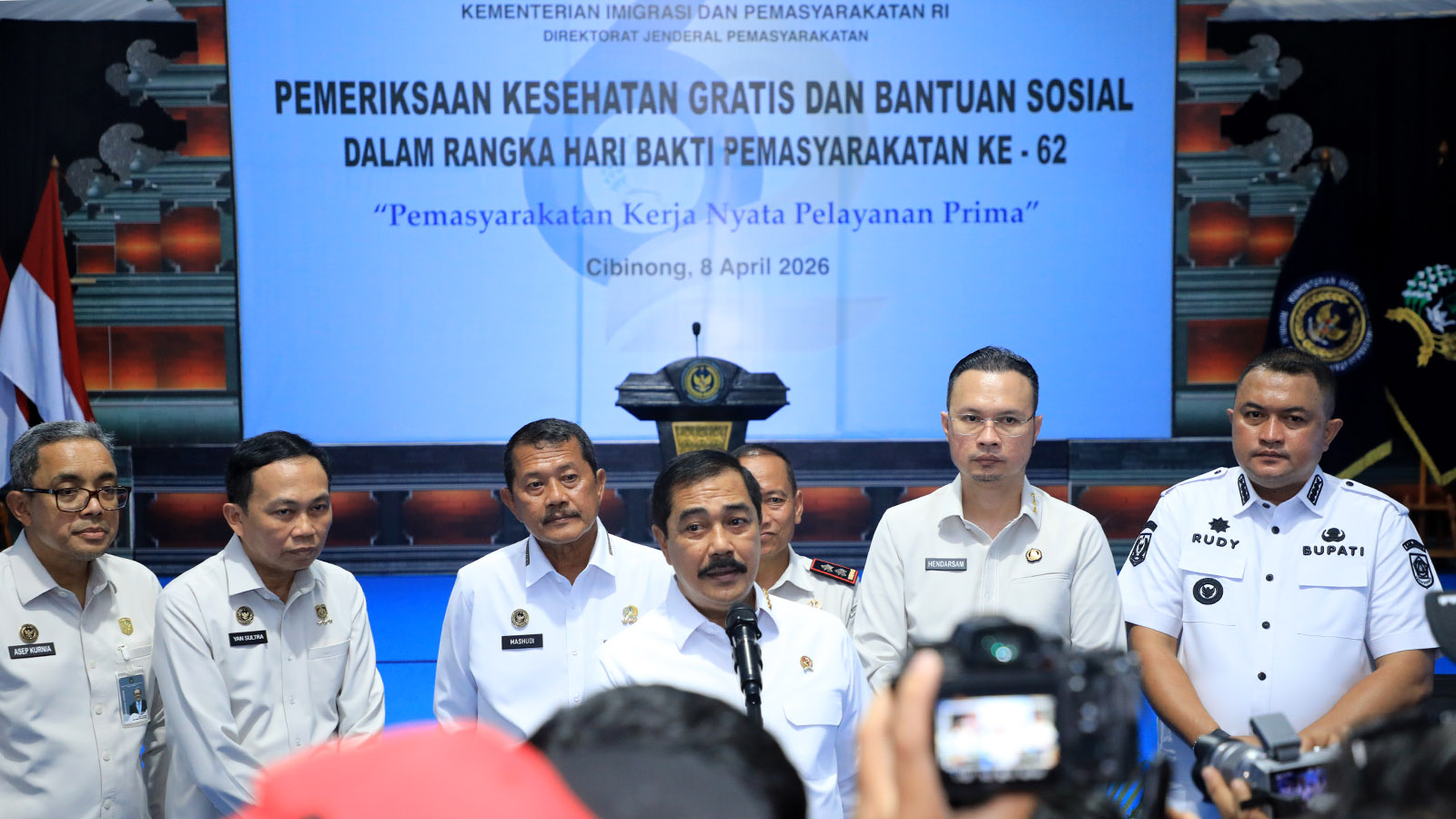 5.000 Warga Mendapatkan Layanan Kesehatan Gratis dan 5.000 Paket Sembako dalam Peringatan Hari Bakti Pemasyarakatan ke-62