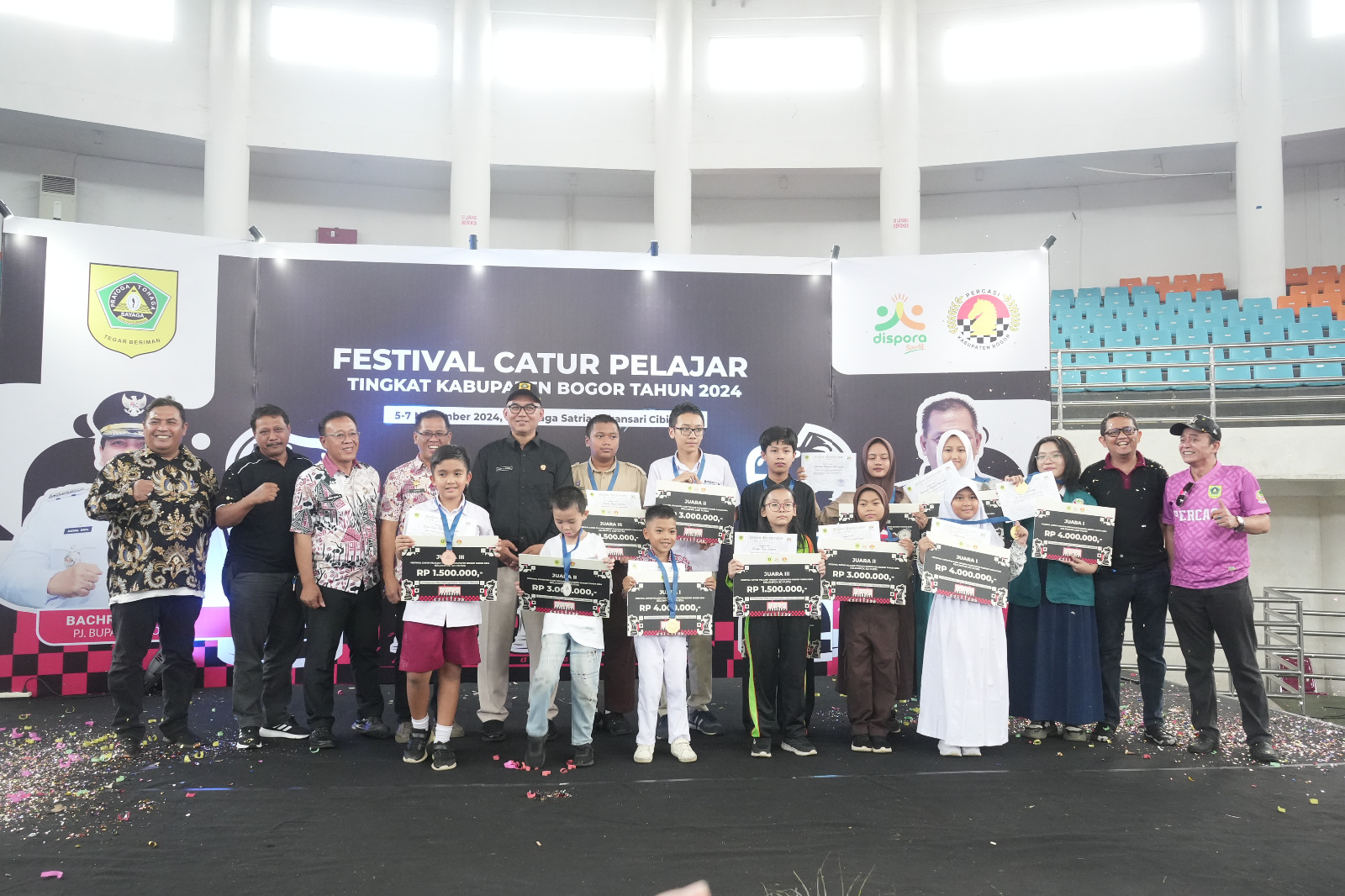 Festival Catur Pelajar Kabupaten Bogor 2024 Sukses Digelar, Lahirkan Atlet Catur Berbakat