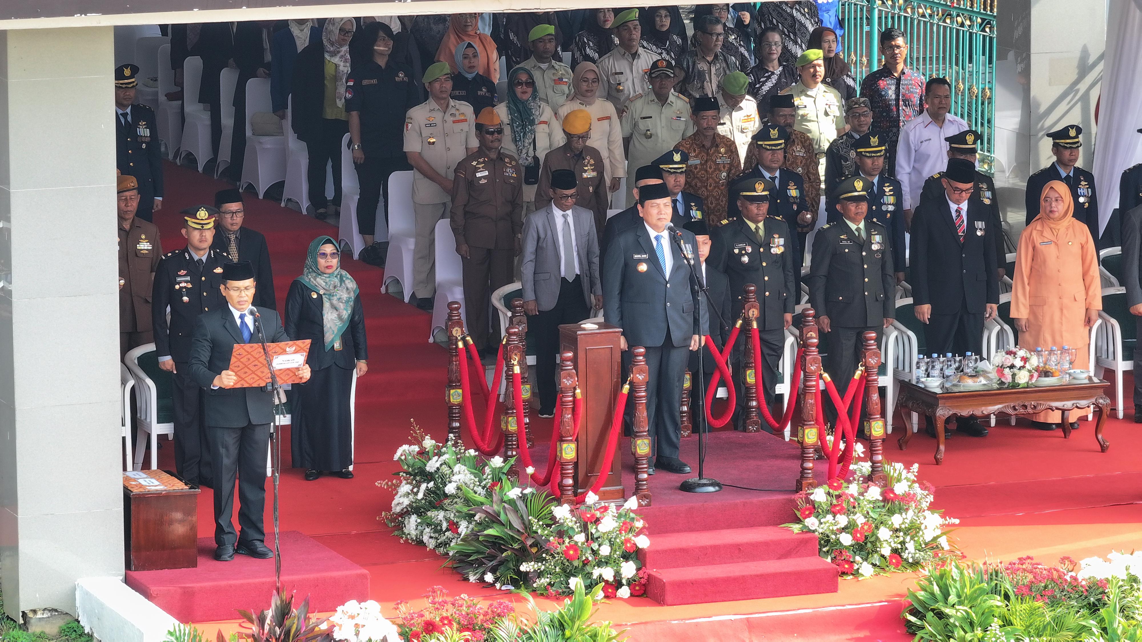 Pj. Bupati Bogor Pimpin Upacara Hari Pahlawan, Ajak Warga Bogor Terus Jaga Semangat Kepahlawanan