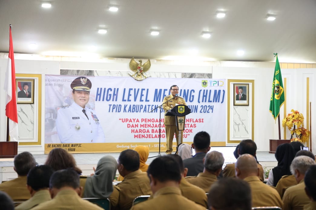 Usai Mengikuti Arahan Mendagri, Pj. Bupati Bogor Langsung Pimpin High Level Meeting Pengendalian Inflasi