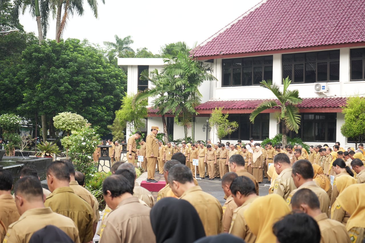Pimpin Apel Gabungan, Pj. Bupati Bogor Ingatkan Jajarannya Soal Realisasi Anggaran