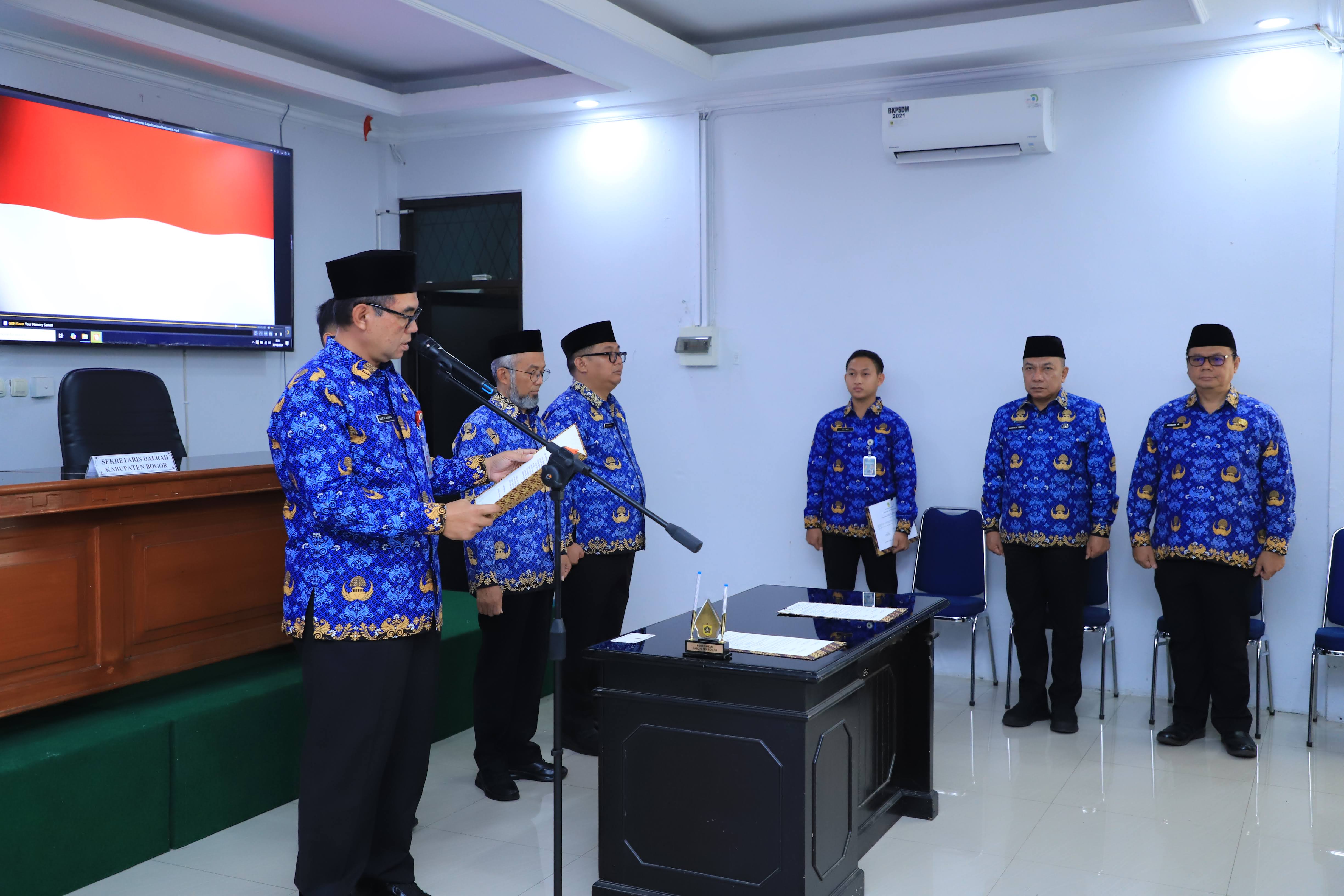 Sekda Kabaten Bogor Lantik 28 Pejabat Fungsional, Untuk Memperkuat Kinerja Birokrasi