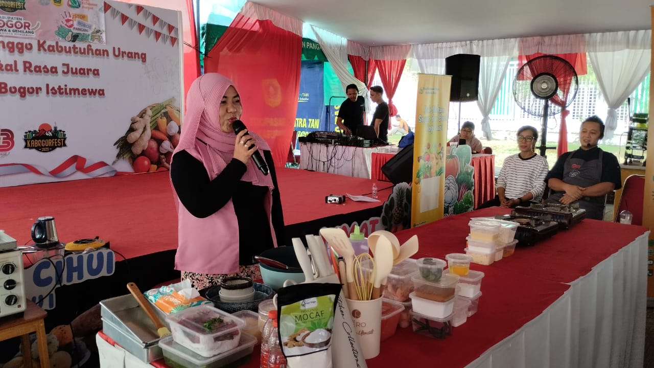DKP Hadirkan BAGAS di Kabogorfest 2025,  Jadikan Gerakan Gemar Makan Buah Sayur dan Stop Boros Pangan