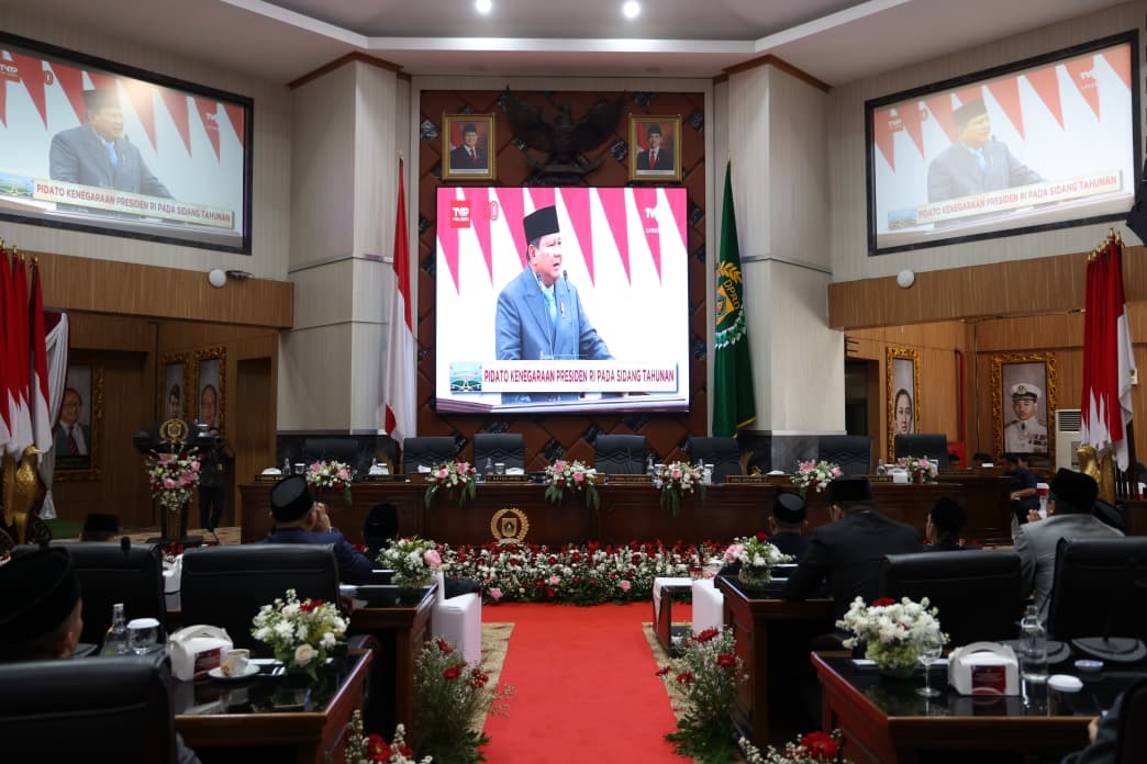 Bupati Bogor dan DPRD Gelar Rapat Paripurna Istimewa Dengarkan Pidato Kenegaraan Presiden Prabowo Subianto