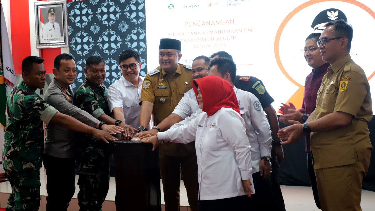 Pencanangan Bulan Dana Kemanusiaan dan Akreditasi Unit Transfusi Darah PMI Kabupaten Bogor 2025