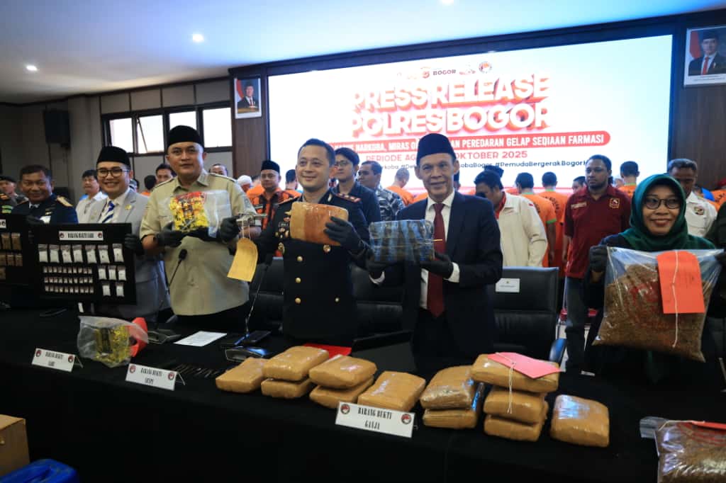 Rudy Susmanto Apresiasi Jajaran Polres Bogor Ungkap 114 Kasus Narkoba, Selamatkan 11 Ribu Warga Kabupaten Bogor