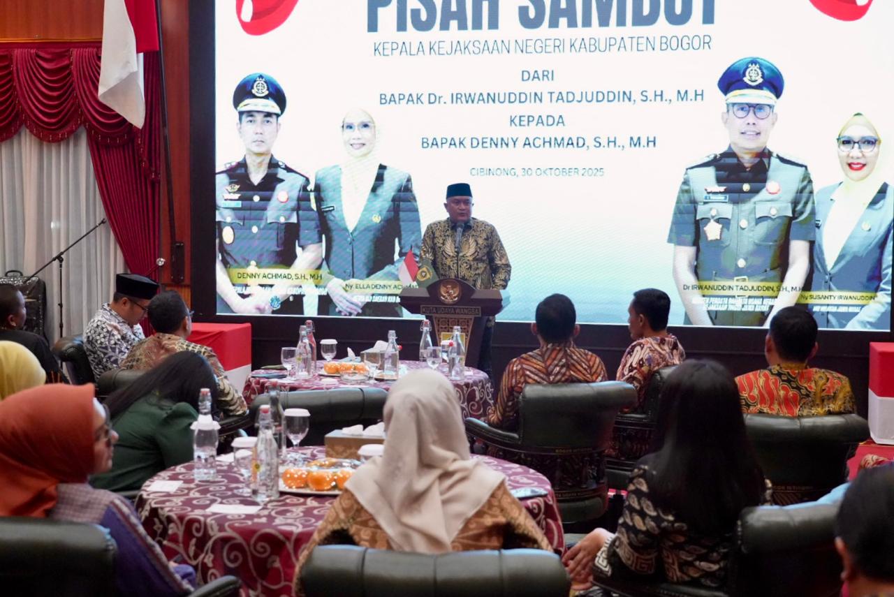 Bupati Bogor Apresiasi Pengabdian Irwanuddin, Sambut Denny Achmad sebagai Kajari Baru