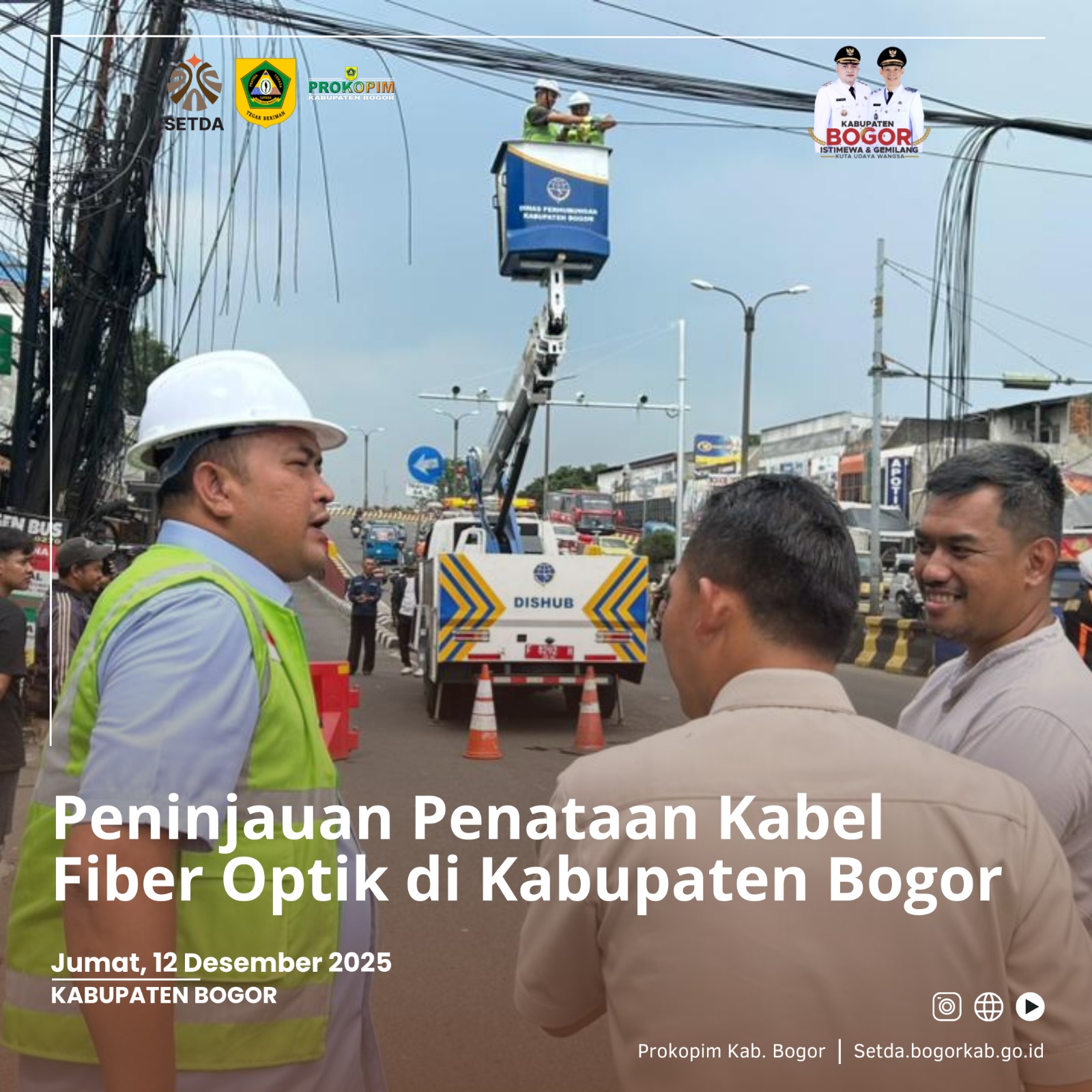 Rudy Susmanto Pantau Langsung Penataan Kabel Fiber Optik Demi Kenyamanan dan Keselamatan Publik