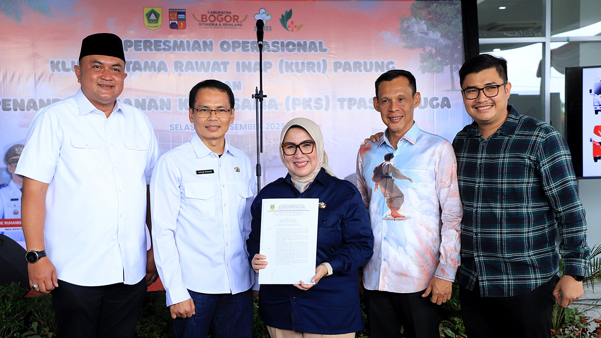 Rudy Susmanto Resmikan KURI Parung dan Teken Kerja Sama PSEL Sampah Galuga