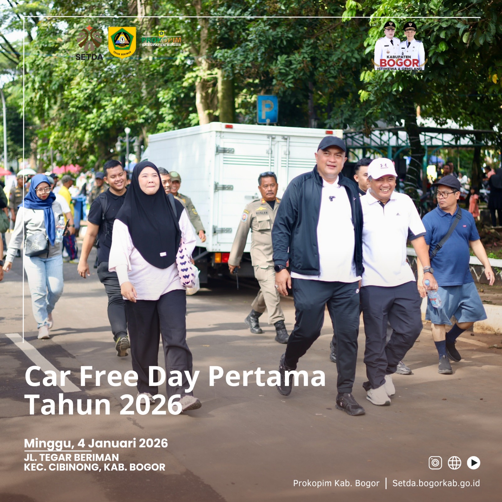 Awali 2026 dengan CFD Tegar Beriman, Bupati Bogor Dorong Kebersamaan dan Kebangkitan UMKM Lokal