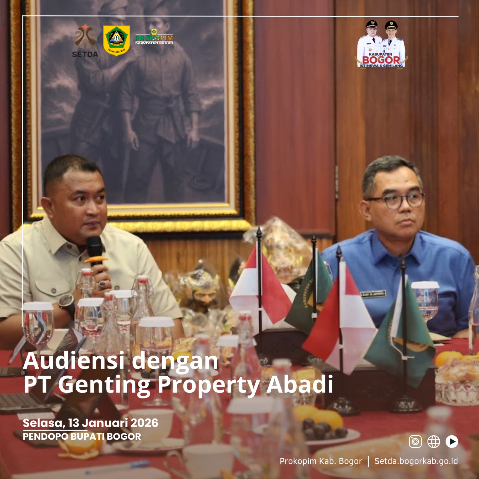 Rudy Susmanto Sambut Baik Investor Berinvestasi di Kabupaten Bogor