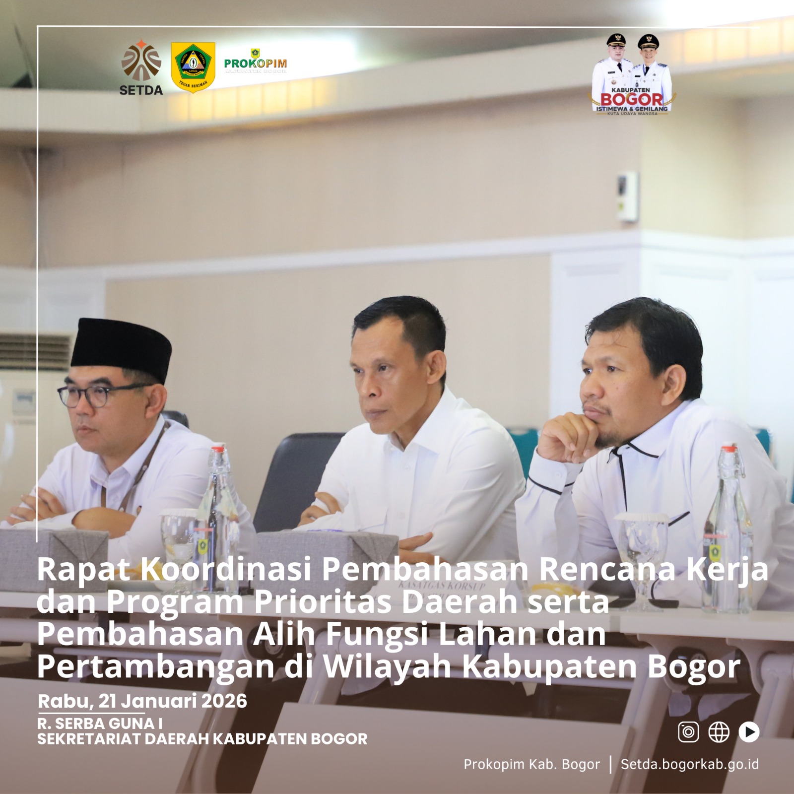 Pemkab Bogor Didampingi KPK Bahas Tata Kelola Tambang MBLB dan Alih Fungsi Lahan