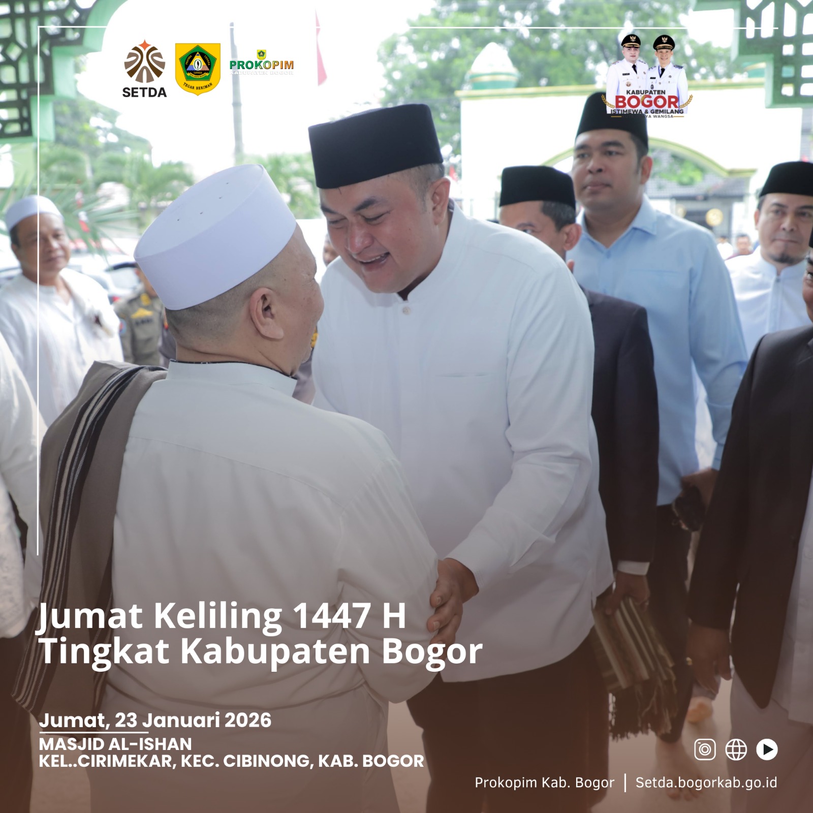 Rudy Susmanto Realisasikan Bantuan Rp.100 Juta Untuk Masjid Besar Kecamatan