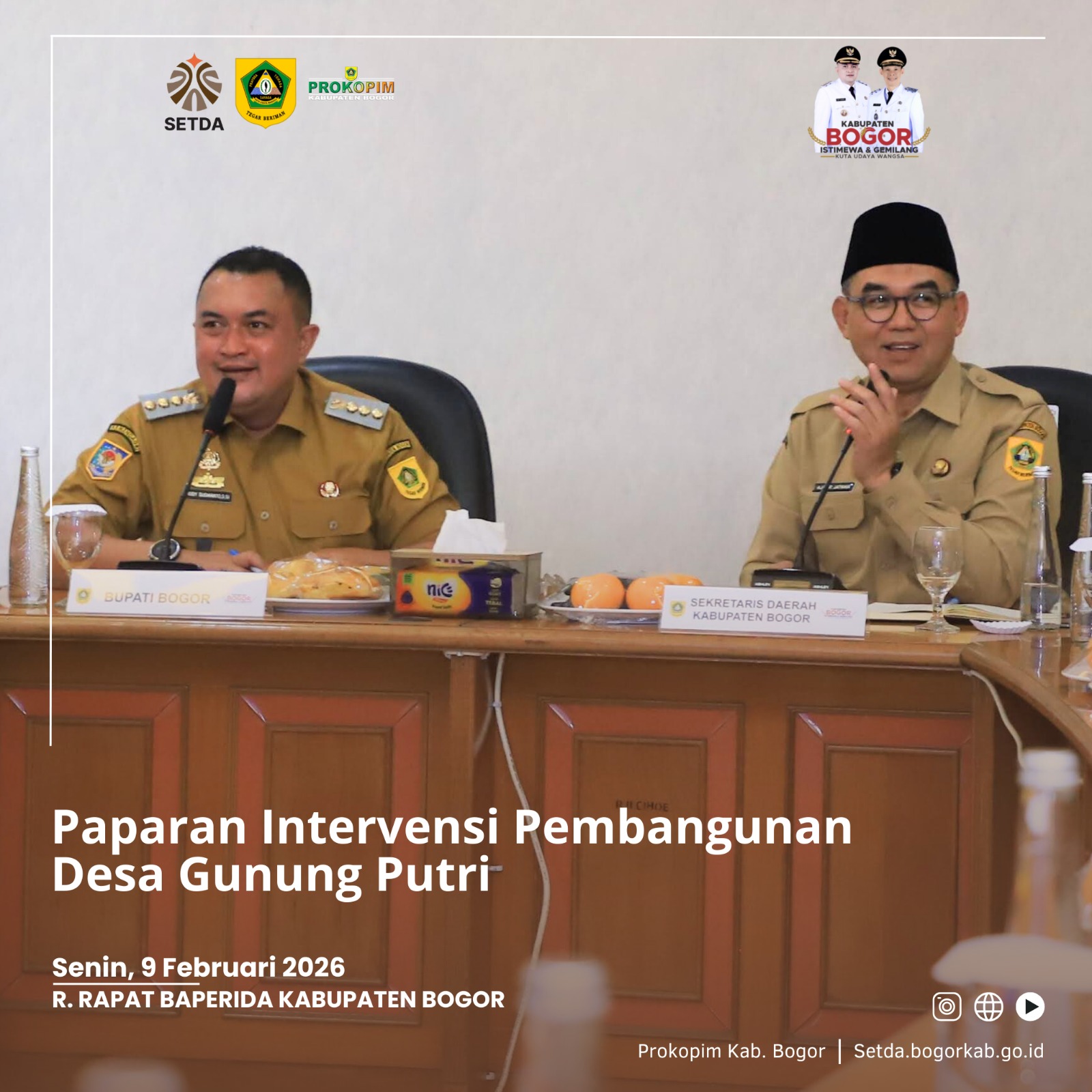 Rudy Susmanto Tetapkan Desa Gunung Putri Jadi Prototipe Desa Percontohan