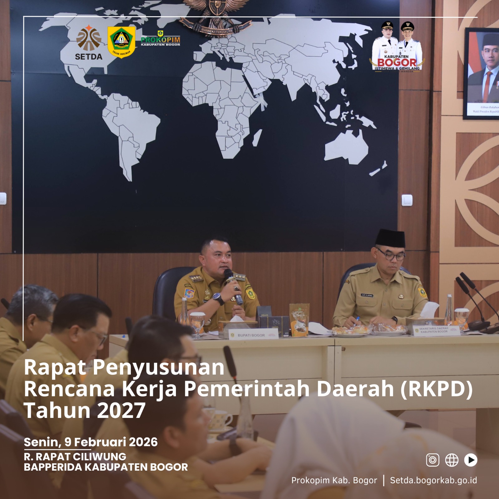 Bupati Bogor Pimpin Rapat RKPD 2027, Dorong Pembangunan Terarah dan Berdampak Nyata bagi Masyarakat