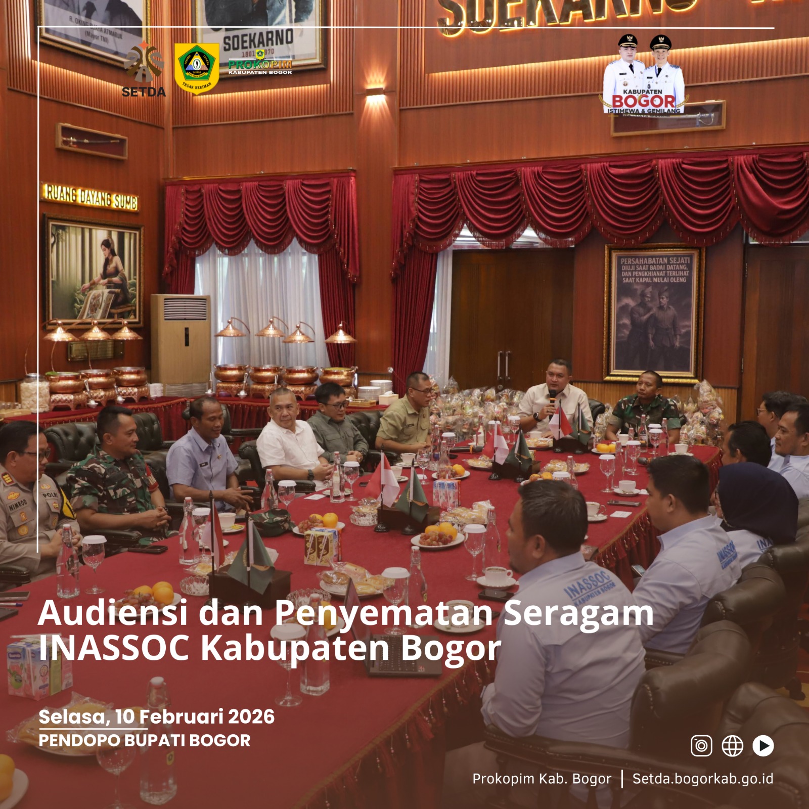 Bupati Bogor Terima Audiensi INASSOC, Dorong Airsoft Jadi Sarana Prestasi dan Pembinaan Generasi Muda