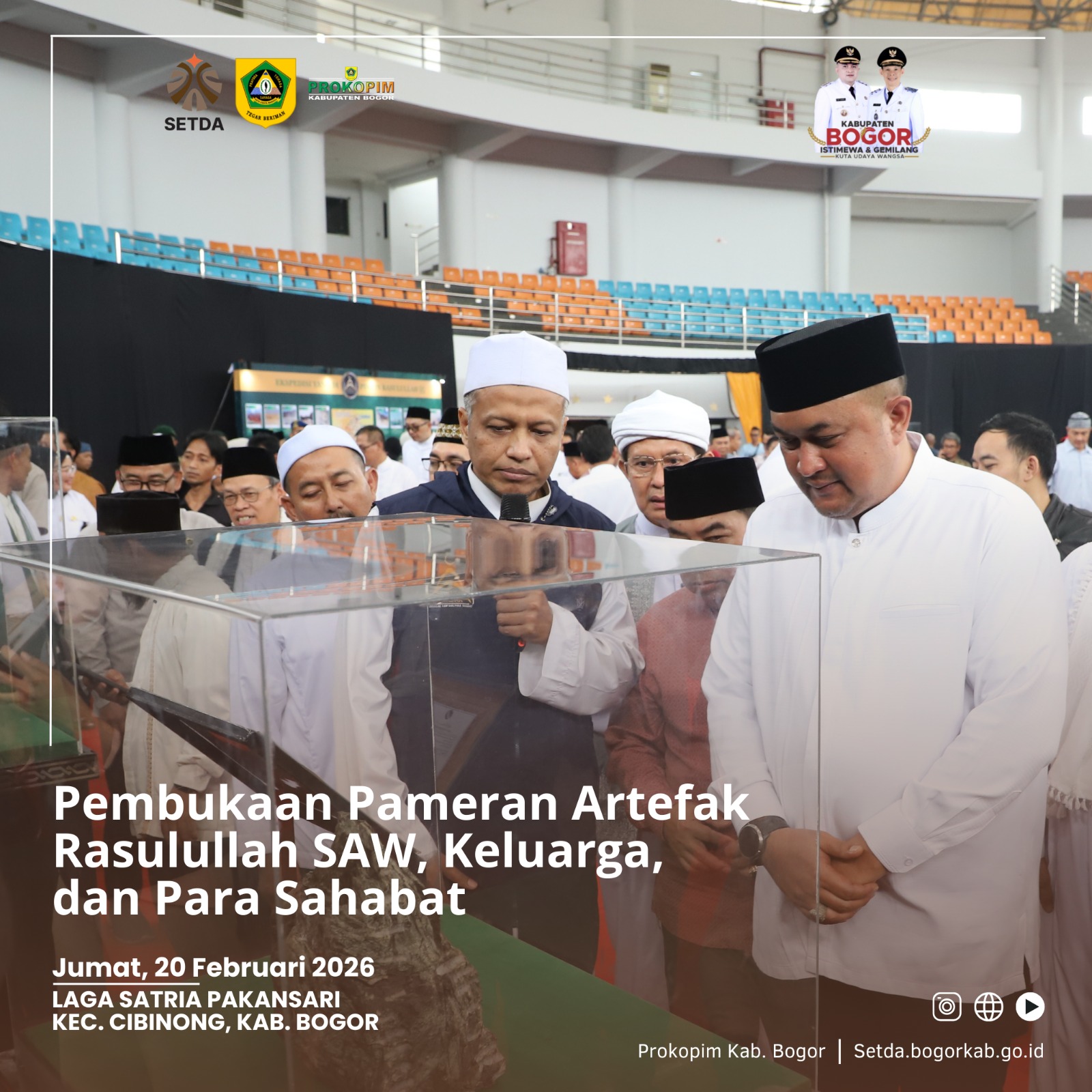 Bupati Bogor: Kabupaten Bogor Jadi Episentrum Wisata Religi Ramadan 2026, 75 Artefak Peninggalan Nabi Muhammad SAW Dipamerkan