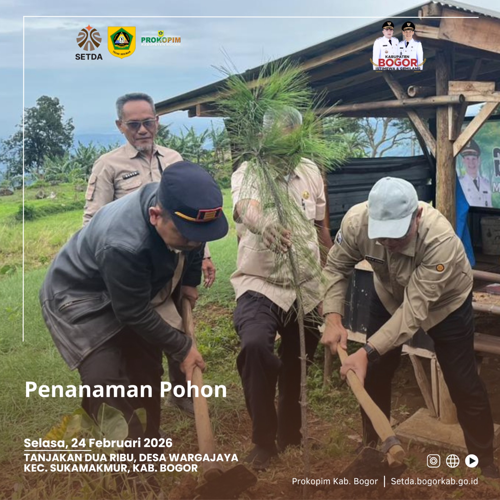 Sekda Ajat Ingin Gerakan Menanam Lahir dari Hati, Bukan Sekadar Program