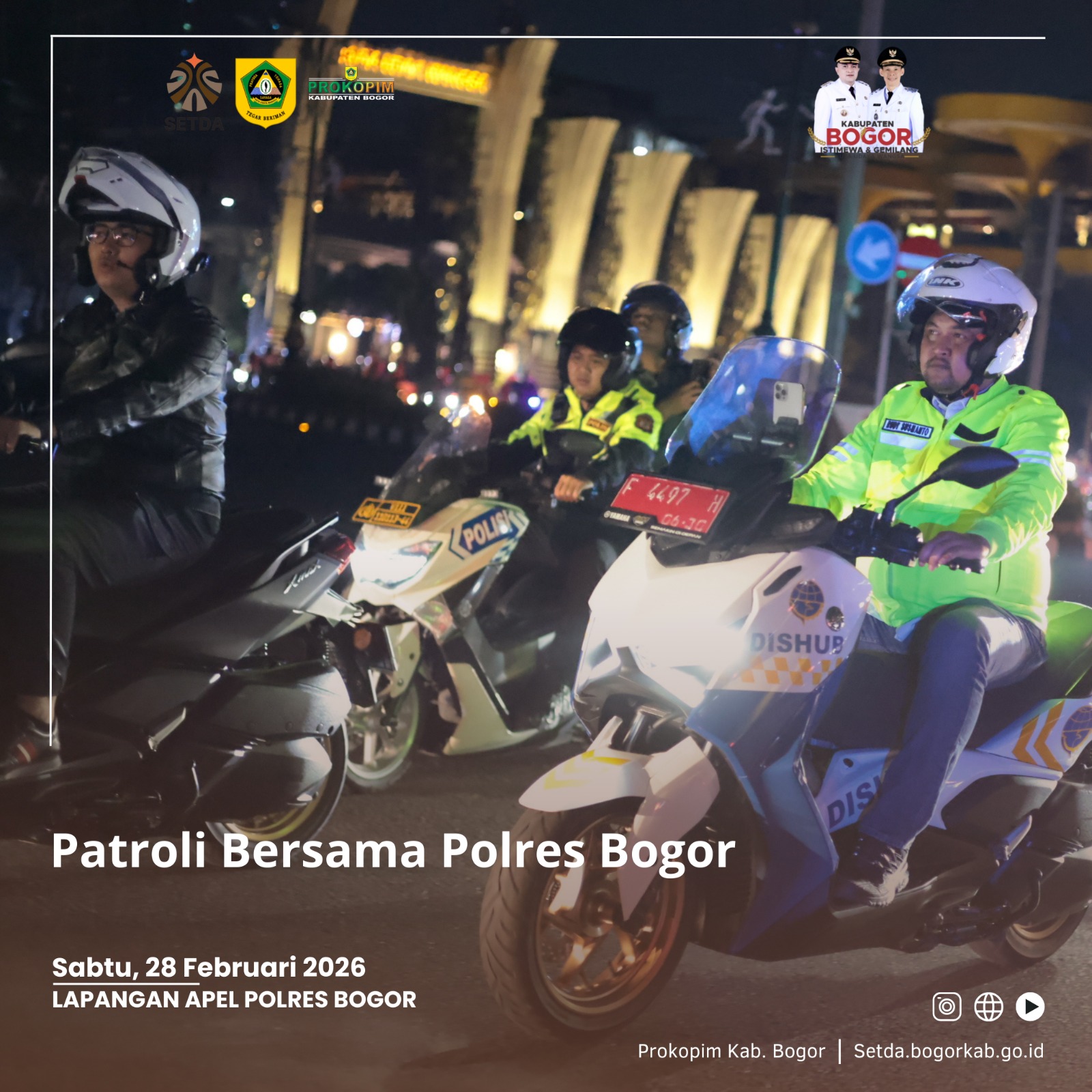 Patroli Skala Besar Ramadan,  Bupati Bogor Bersama Forkopimda Berhasil Amankan 124 Botol Miras