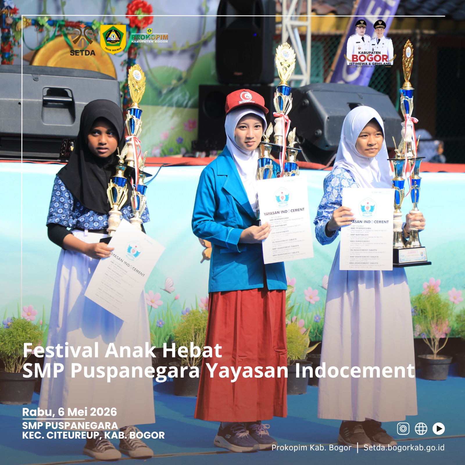 Pemkab Bogor Apresiasi Festival Anak Hebat SMP Puspanegara,  Dorong Kreativitas dan Kepedulian Lingkungan