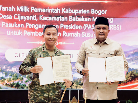 Pemkab Bogor Hibahkan Lahan untuk Pembangunan Rusun Paspampres