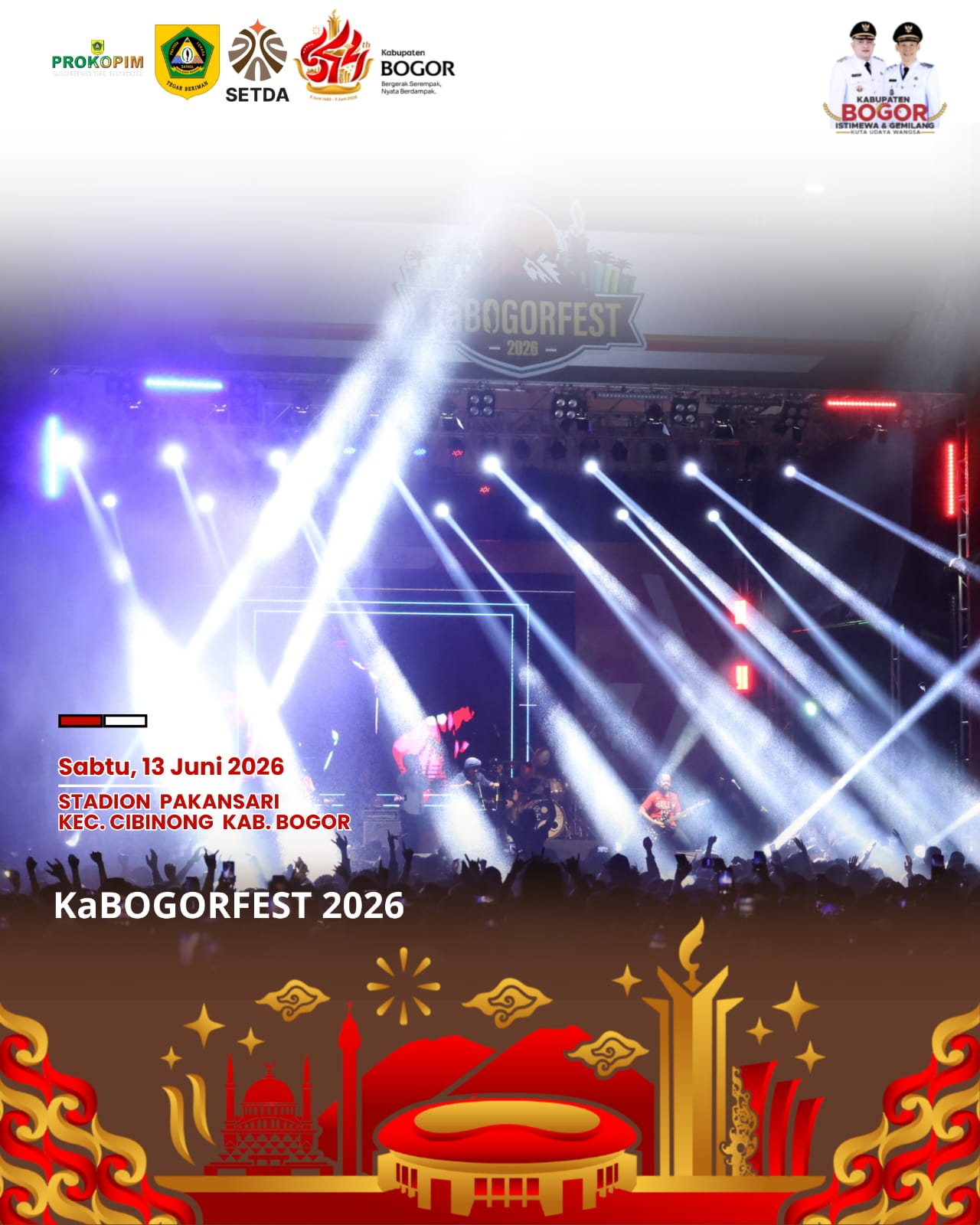 Pecah! 35.000 Warga Padati Malam Puncak KaBOGORFEST 2026, Bukti Semangat Kebersamaan Masyarakat Kabupaten Bogor