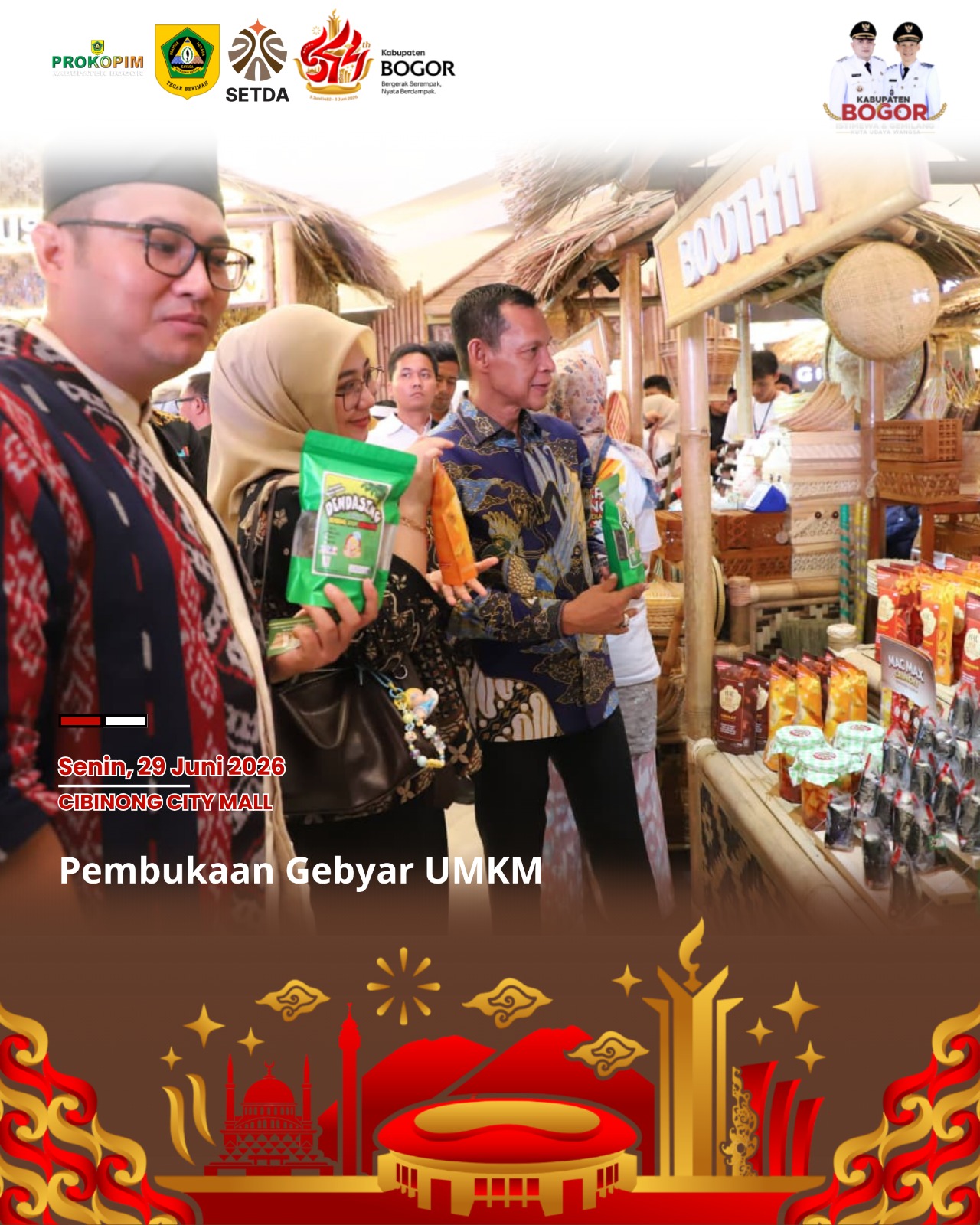 Pemkab Bogor Jadikan Gebyar UMKM HJB ke-544 Jadi Motor Penggerak Ekonomi Lokal