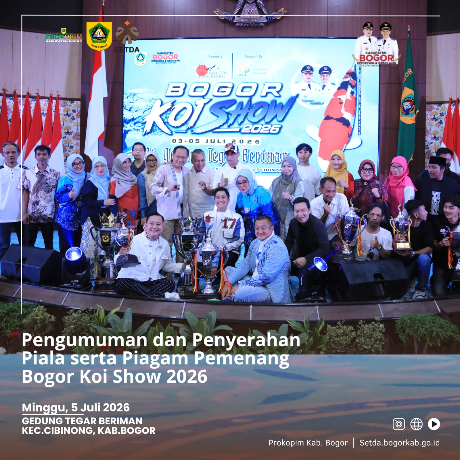 Bogor Koi Show 2026 Sukses Digelar, Kabupaten Bogor Perkuat Posisi sebagai Sentra Koi Nasional