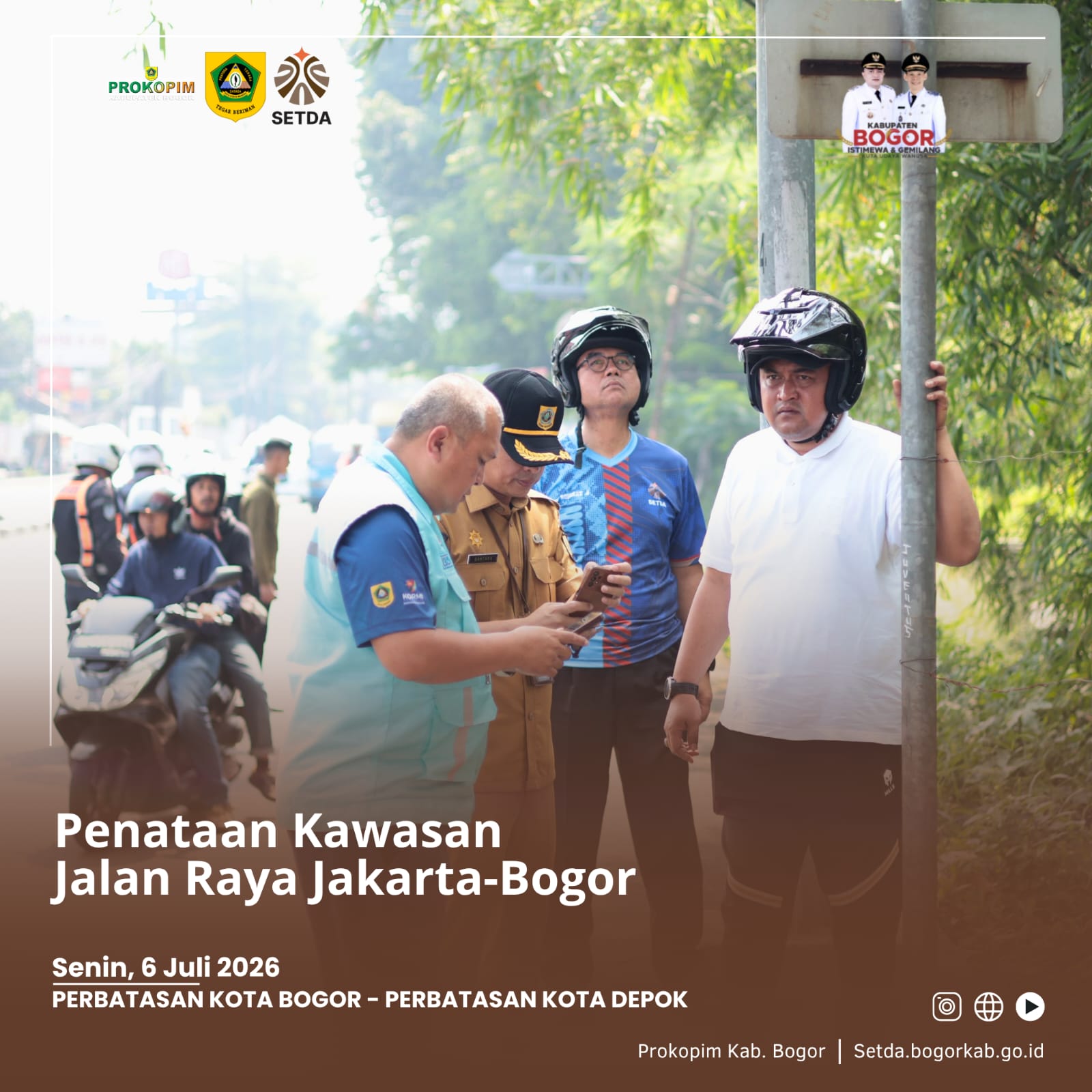 Bupati Bogor Rudy Susmanto Ajak Seluruh Perangkat Daerah Hidupkan Kembali Semangat Gotong Royong, Tata Bersih Jalur Jakarta–Bogor