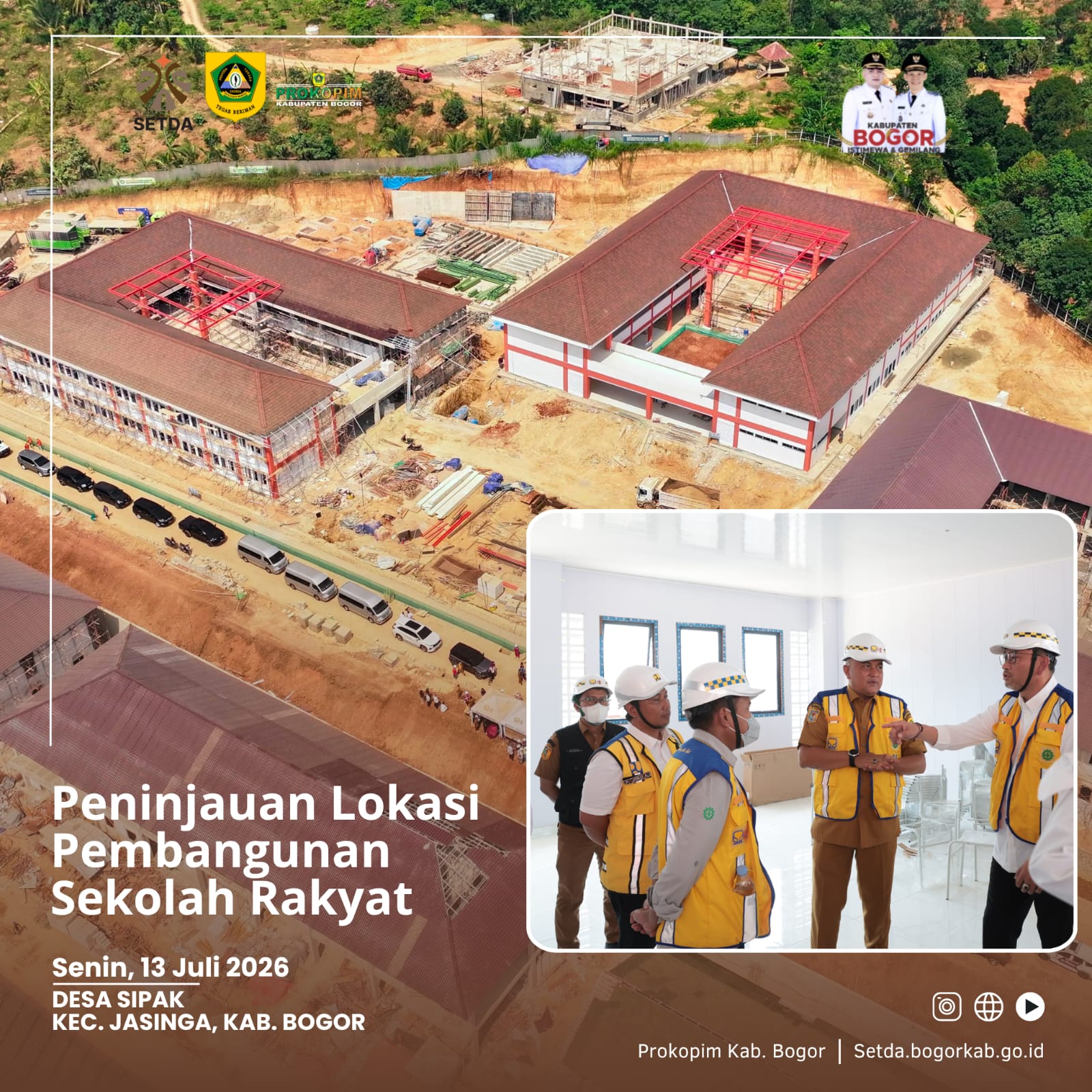 Bupati Bogor Rudy Susmanto Tinjau Sekolah Rakyat Jasinga, Investasi Besar Presiden Prabowo Subianto untuk Cetak Generasi Emas Indonesia