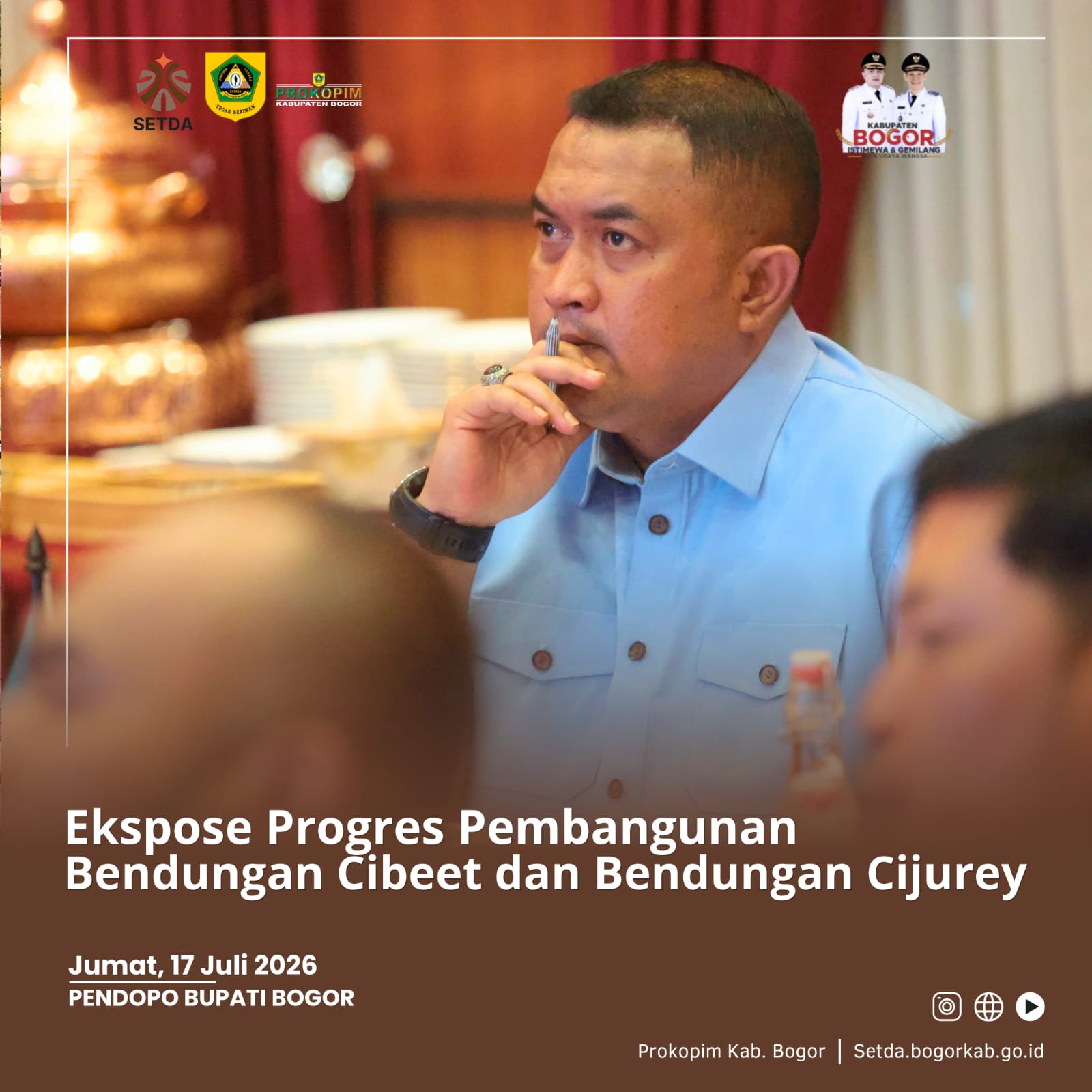 Bupati Bogor Dorong Percepatan Pembangunan Bendungan Cibeet dan Cijurey, Target Rampung Akhir 2027