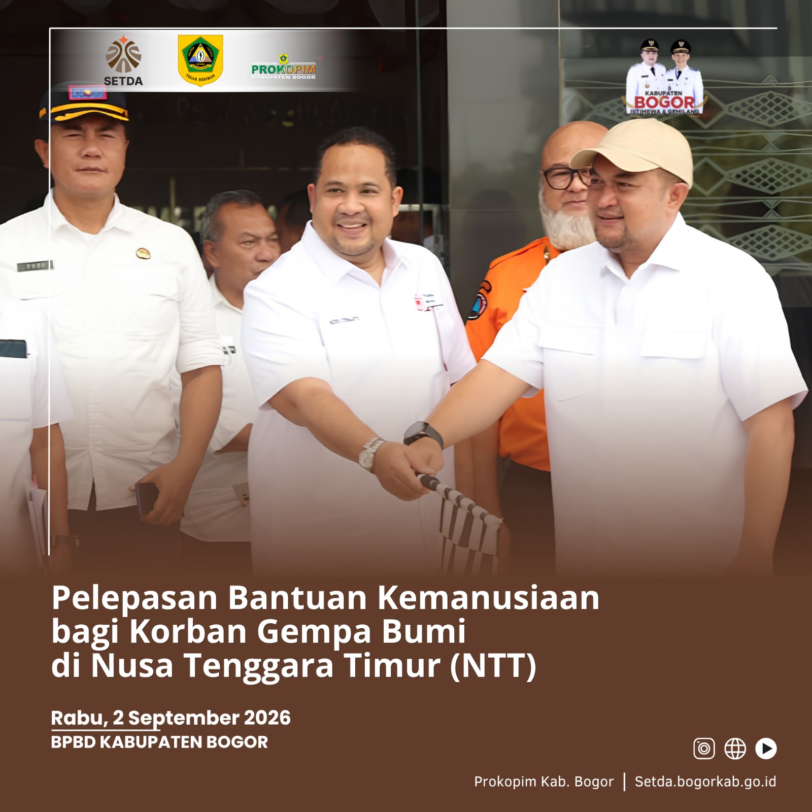 7 Relawan Pemkab Bogor Terbang ke NTT Salurkan Bantuan untuk Korban Bencana