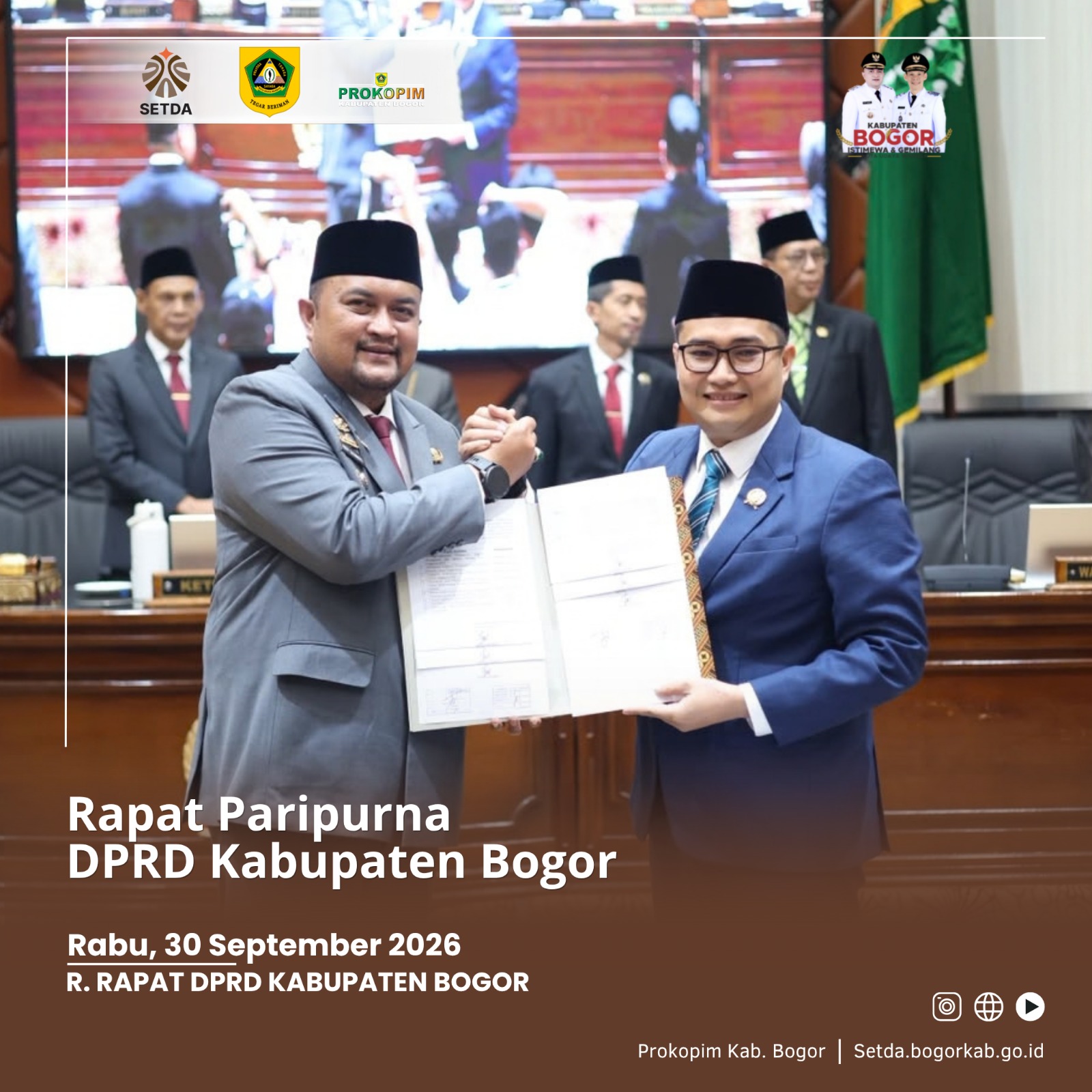 Bupati Bogor Bersama DPRD Sepakati Perubahan APBD 2026 melalui Rapat Paripurna