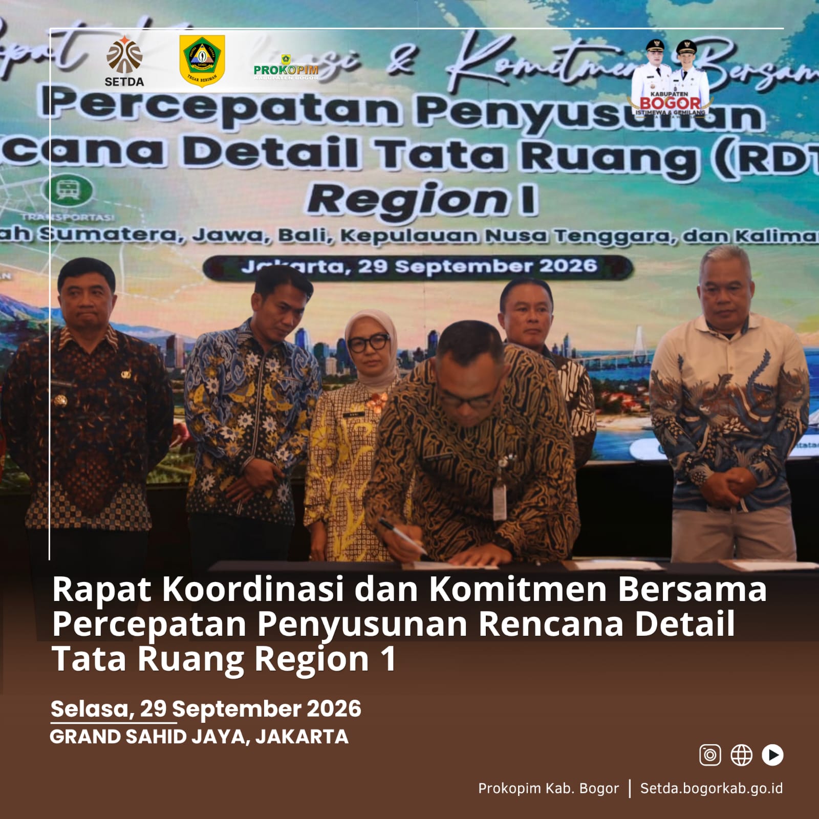 Pemkab Bogor Perkuat Kolaborasi dengan Pemerintah Pusat Percepat Penyusunan RDTR