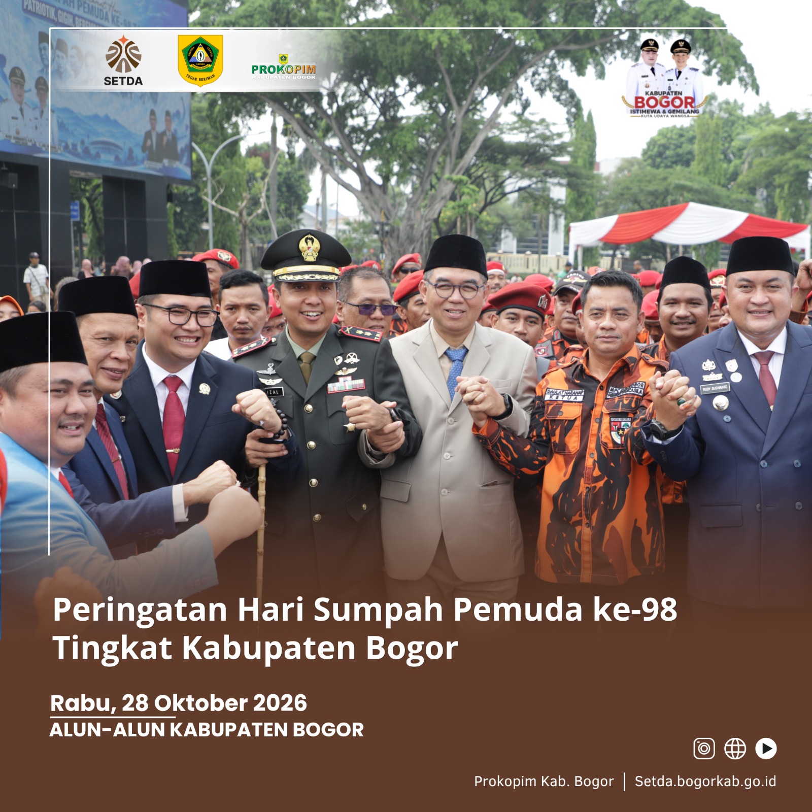 Pemuda Kabupaten Bogor Siap Perkuat Persatuan dan Kreativitas Menuju Indonesia Emas